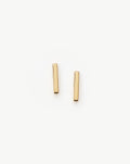 Solid Gold Bar Stud Earrings | 14ct Solid Gold