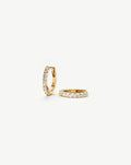 Solid Gold Classic Diamond Huggies | 14ct Solid Gold/Diamond
