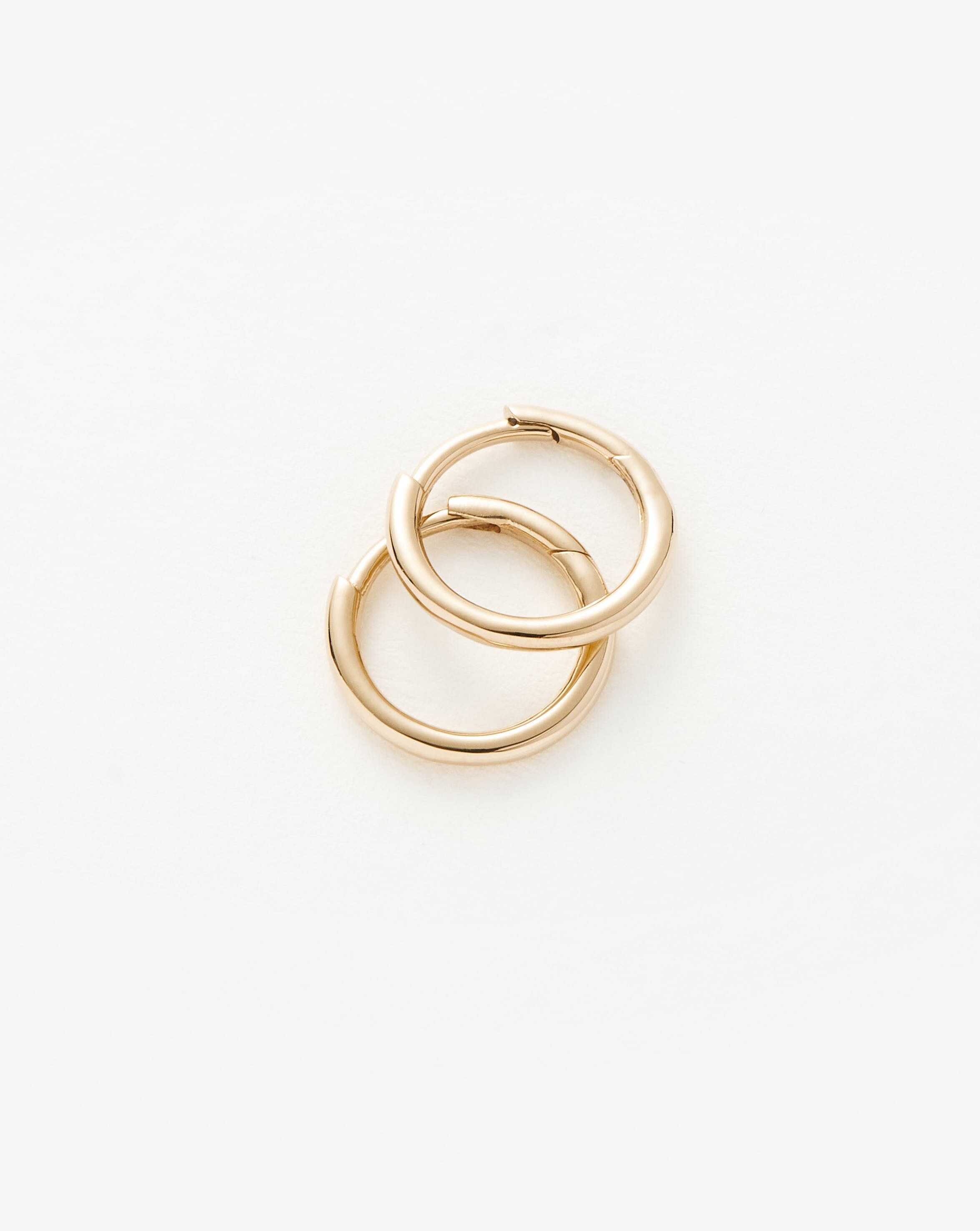 Solid Gold Classic Mini Hoop Earrings
