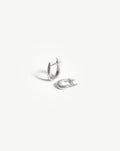Solid Gold Claw Huggies | 14ct White Gold