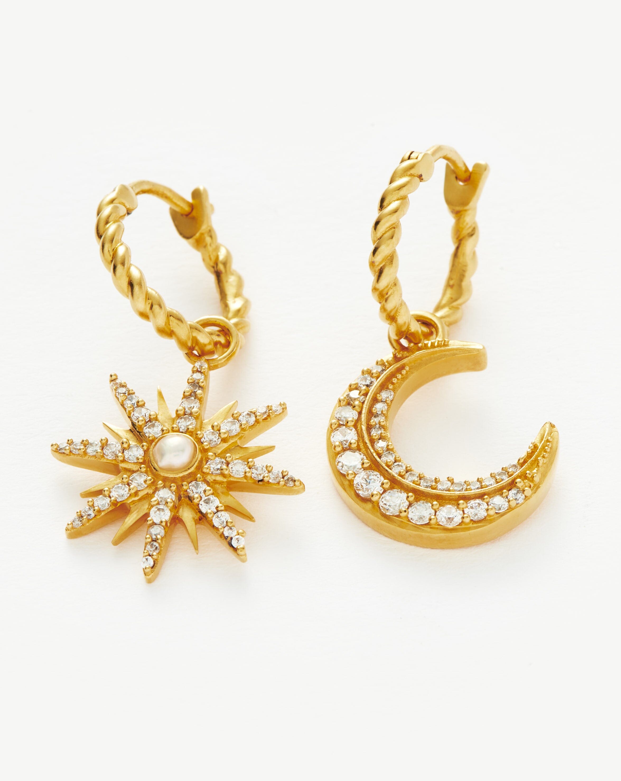 Harris Reed Moonlight Charm Hoop Earrings