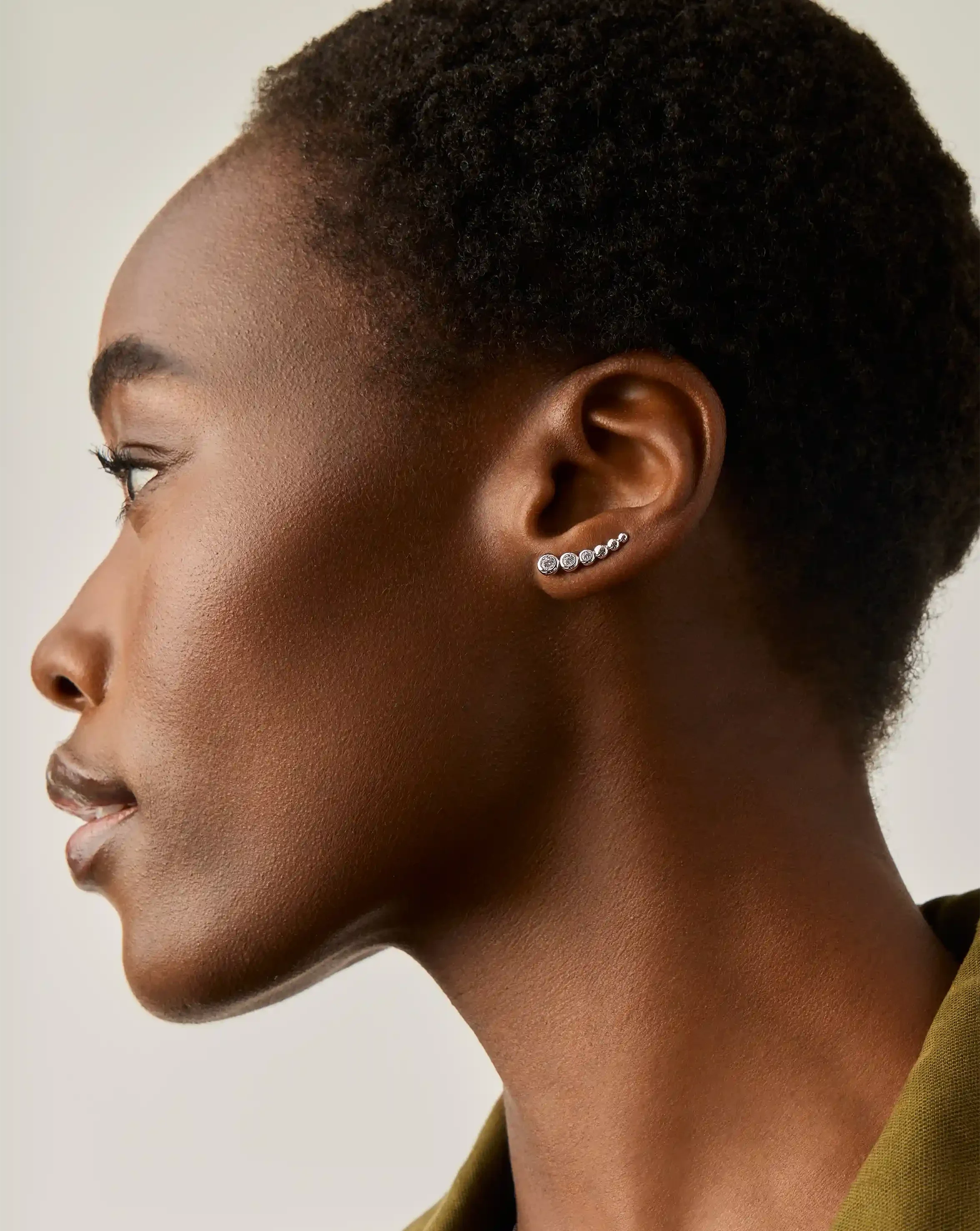Tennis Climber Earrings | Sterling Silver/Cubic Zirconia
