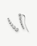Tennis Climber Earrings | Sterling Silver/Cubic Zirconia