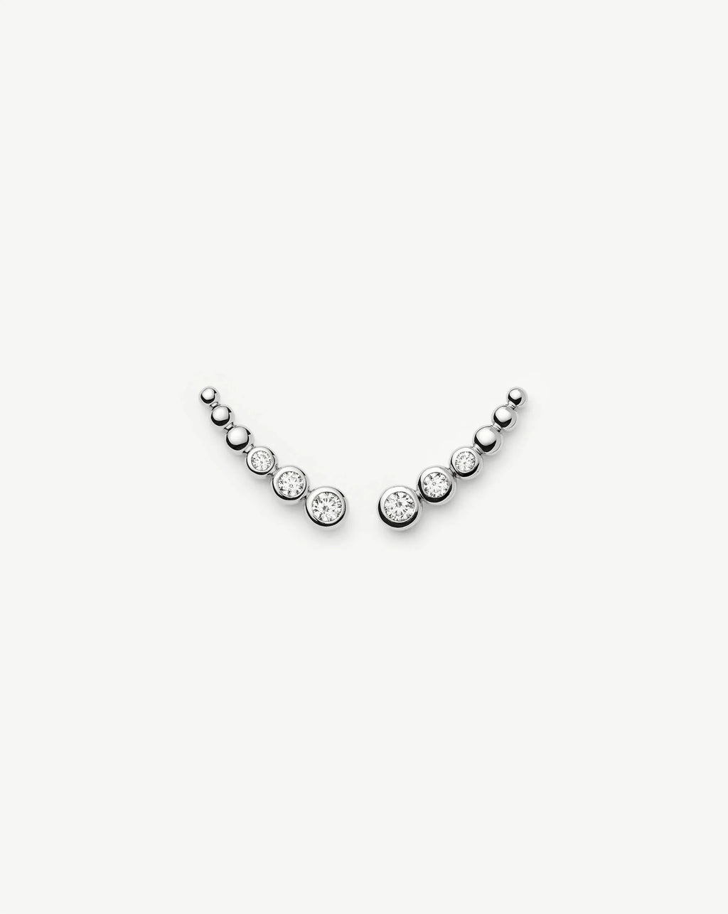 Tennis Climber Earrings | Sterling Silver/Cubic Zirconia